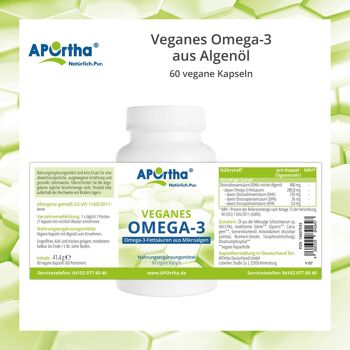 Huile d'Algue Vegan Oméga-3 - 60 Capsules Végétaliennes 5