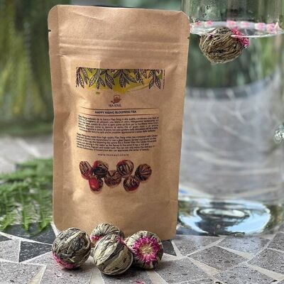 Blooming tea ai fiori di gonfrena Happy Rising - 50 g