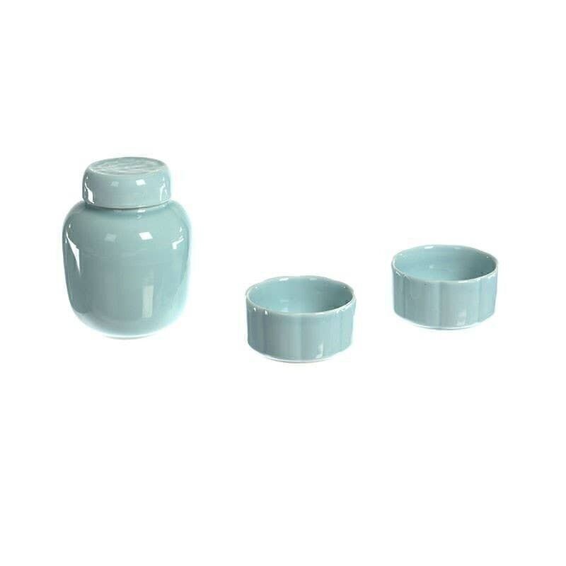 Recipiente de porcelana Celadon - Verde