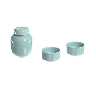 Celadon porcelain container - Green