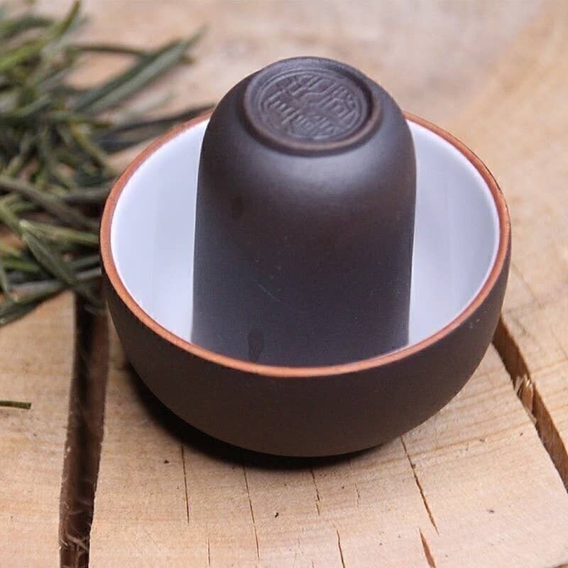 Par de tazas de degustación de arcilla china yixing