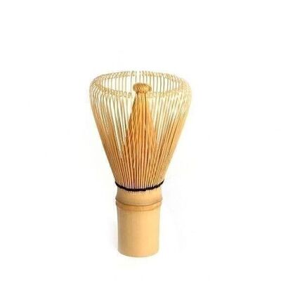 Batidor de matcha de bambú de 80 dientes