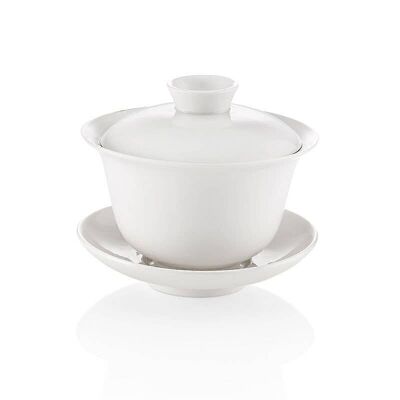 Traditional gaiwan in white porcelain 180ml