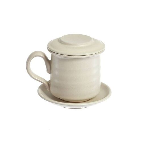 Mug Lin's Ceramic Studio 300 ml - Ceramica - Bianco