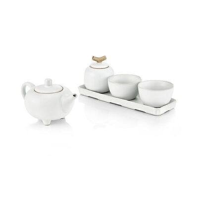 Ru set porcelana blanca 5 uds.