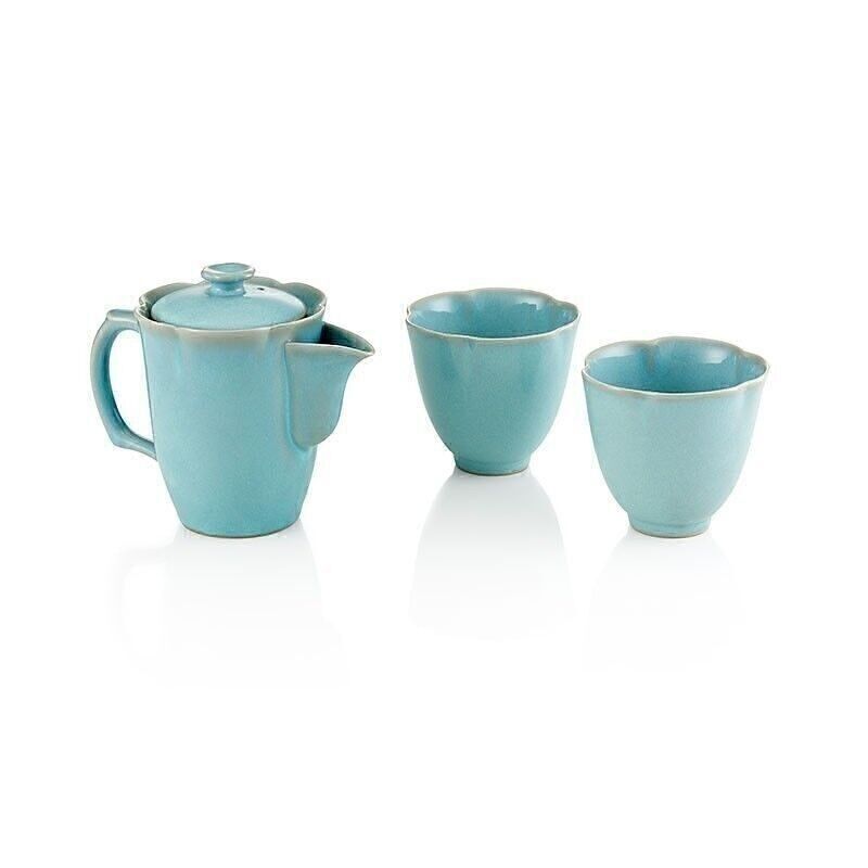 Set in porcellana Ru blu 3 pz