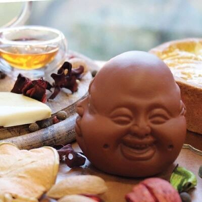 Figurine en argile de Yixing avec 4 visages de bouddha