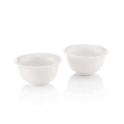 White porcelain cups 40 ml 2 pcs