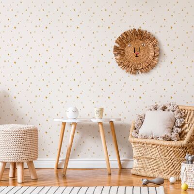 Little stars wallpaper - Gold