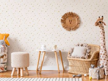 Papier peint Little stars - Gold 1