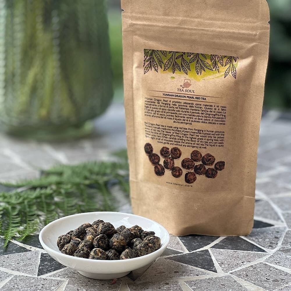 Tè rosso (nero) Yunnan Dragon Pearl - 50 g