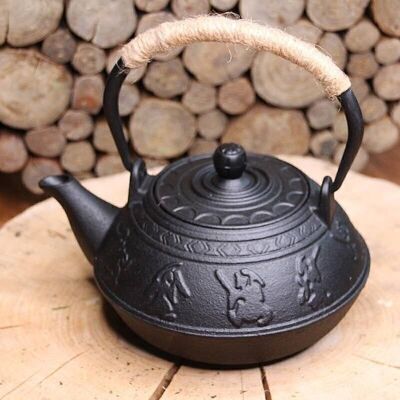 Teekanne aus schwarzem Gusseisen 500 ml