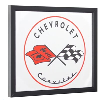 Chevrolet Corvette Spiegel 30 x 35 cm