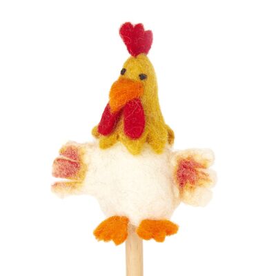 finger puppet rooster