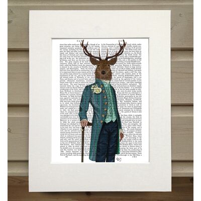 Flamboyant Deer, Book Print, Art Print, Wall Art