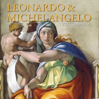 Calendario 2023 Leonardo da Vinci e Michelangelo