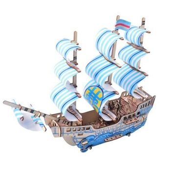 Kit de construction de navire marchand Couleur de navire de rêve 2