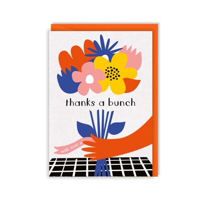 Blumen-Dankeskarte