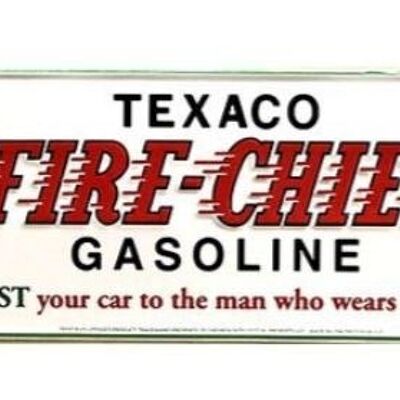 Texaco Fire Chief Sign 68 x 22 cm