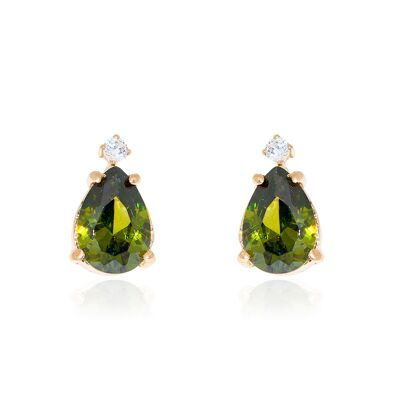 Pendientes Mujer/Niña Oro 9k Lagrima Peridoto (8390P9K)