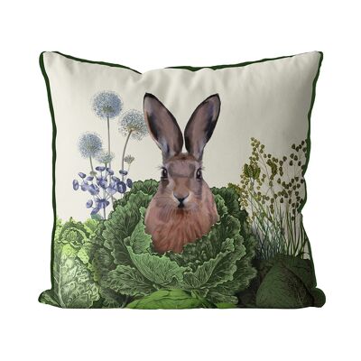 Cabbage Patch 1, Rabbit Pillow, Cushion, 45x45cm