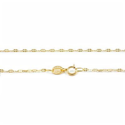 Cadena Oro 18k Diamantada 4 Caras 1º (40 cm) (G1310G-40)