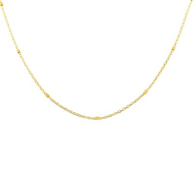 Cadena Oro 18k Entrepieza cuadradito (45 cm) (G1461G)