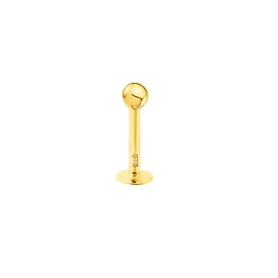 Piercing Oro Labio bola lisa 3 mm (9kts) (T2266PI9K)