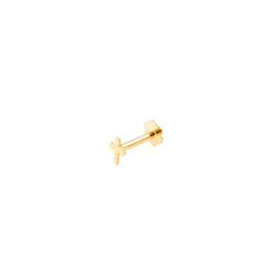 Piercing Oro cartilago cruz 4 mm (9kts) (T2425PI9K)