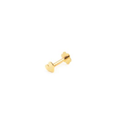 Piercing Oro cartilago corazon 4 mm (9kts) (T2427PI9K)