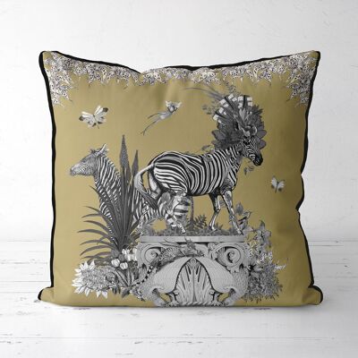 Livoris Feritas Gold Zebra Pillow, Cushion, 45x45cm