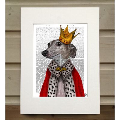 Greyhound Queen, Book Print, Art Print, Wall Art