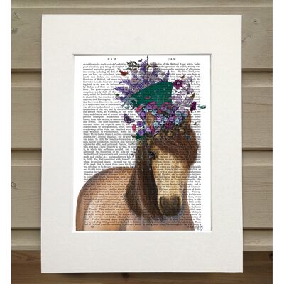 Horse Mad Hatter, Book Print, Art Print, Wall Art