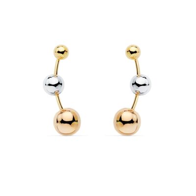 Pendientes Mujer Oro 18k Trepador bola (T2580P)