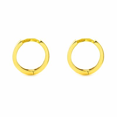 Pendientes Mujer/Niña Oro 18k Aros 12x2 mm (T2629P)