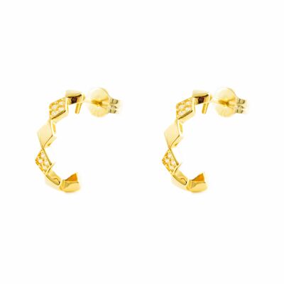 Pendientes Mujer/Niña Oro 9k Rombo Circonita (T2640P9K)