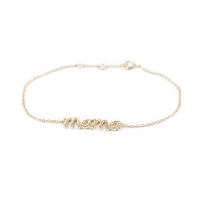 Pulsera de Plata Dorada Mama (X1501PUDO)