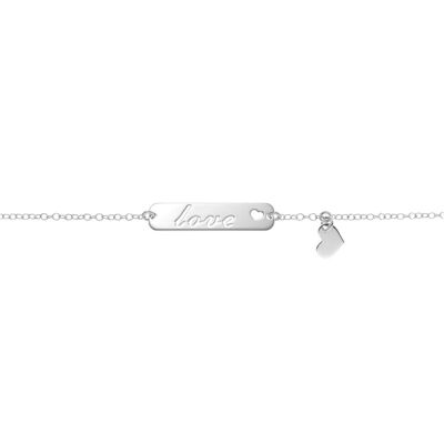 Collar Plata con chapa "Love" (X1510GPL)