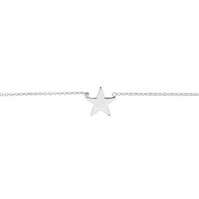 Pulsera Plata con Estrella (X1525PUPL)