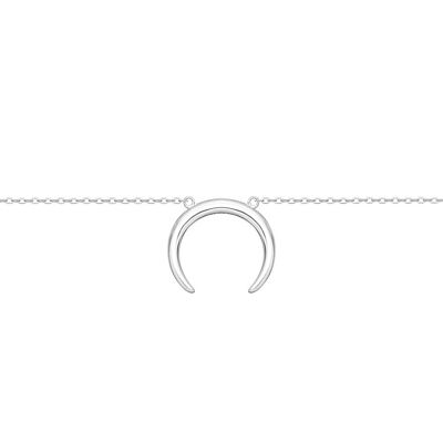 Collar Plata con Cuerno (X1539GPL)