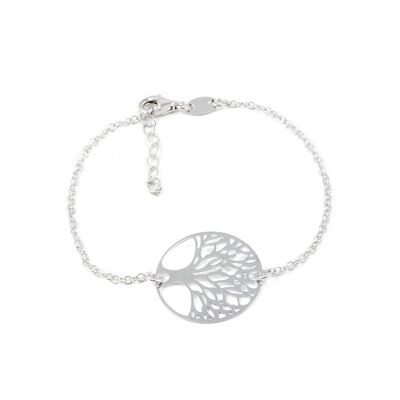 Pulsera Plata con Arbol de la Vida (X1544PU)