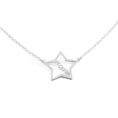 Collar Plata Estrella con mama (X1558GPL)