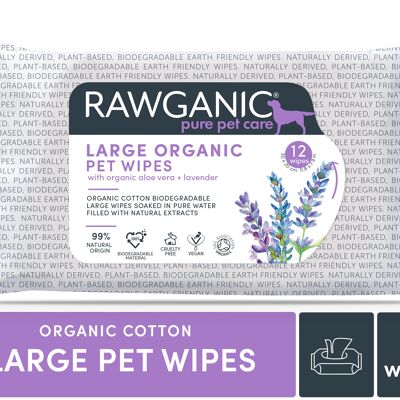 Rawganic® Bio Pet Wipes Extra Groß