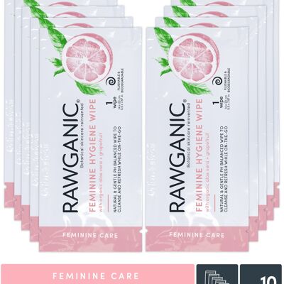 RAWGANIC® - BIO Intim Wipe Sachets - Feuchte Pflegetücher für "untenrum"