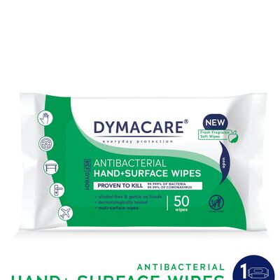 DYMACARE® Antibakterielle Hand & Oberflächenreinigungstücher