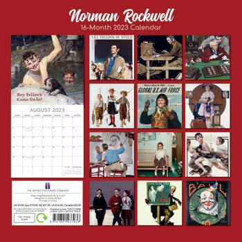 Calendrier 2023 Norman rockwell 2
