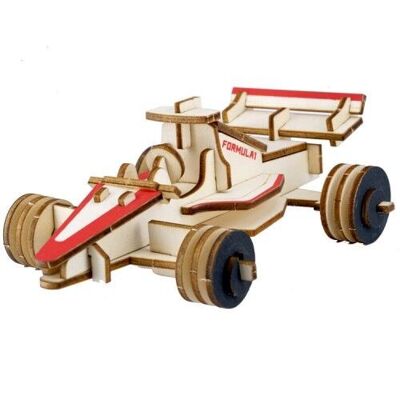 Building kit Formula 1 racing car color