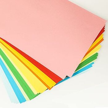 KODAK Color Paper - Pack de 100 feuilles de papier coloré - Format 21 x 29.7 cm (A4) - 10 couleurs disponibles (10 feuilles par couleur) - 80 gsm - Compatible avec toutes imprimante jet d'encre 3