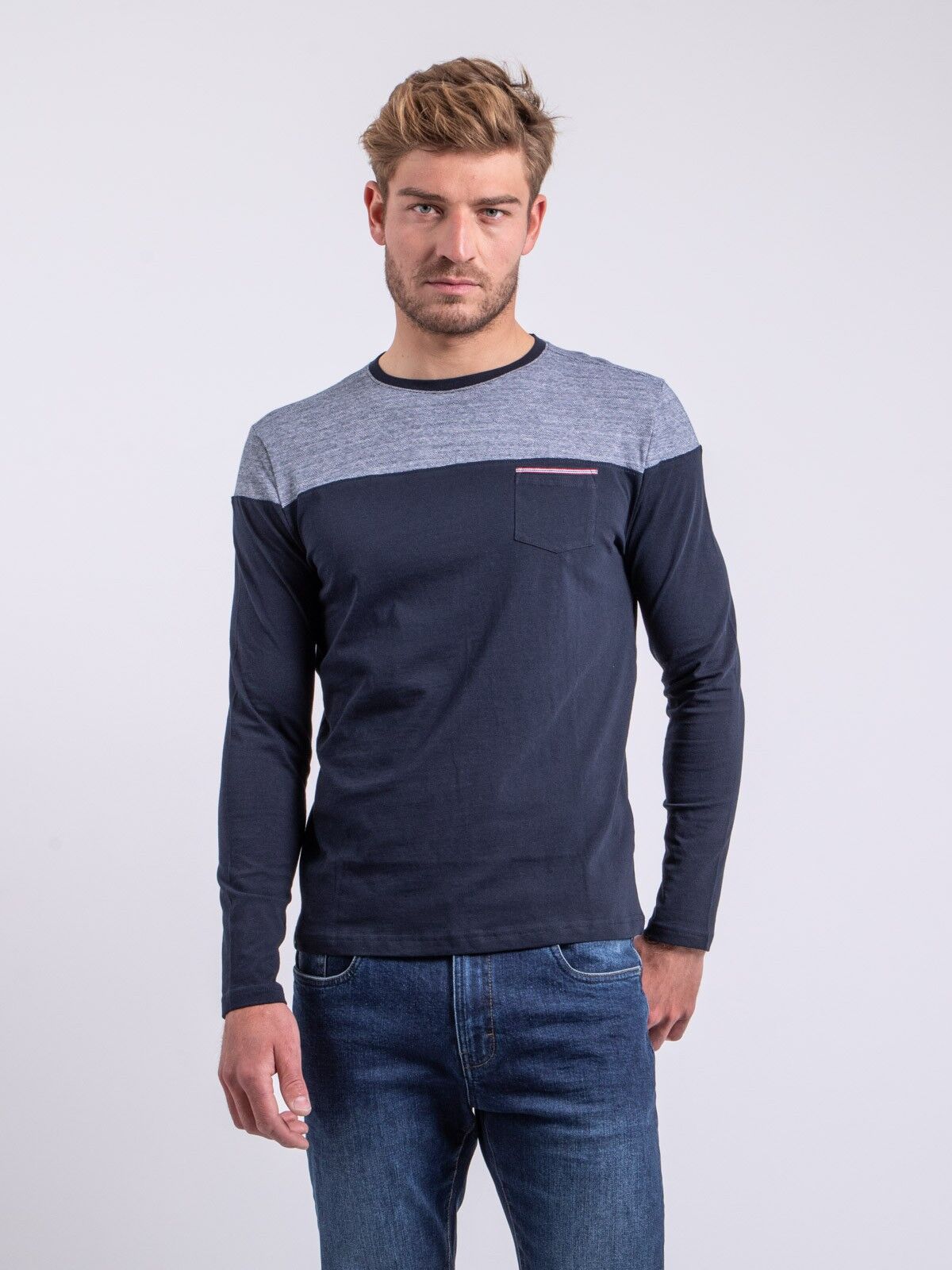 Pack - T-SHIRTS - MARINEBLAU - 12STK (44-JUPINEL-NAVY)