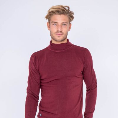 BORDEAUX turtleneck sweater - 12PCS (44-LOVOU-BORDEAUX)